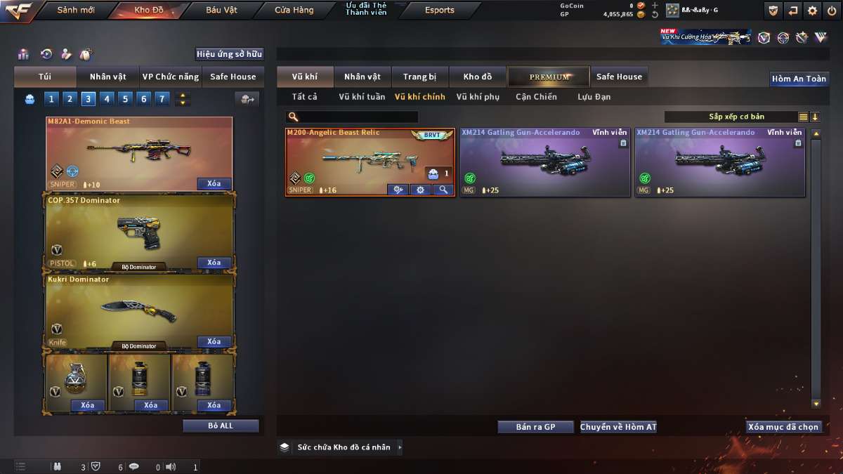 shop acc cf uy tin gia re